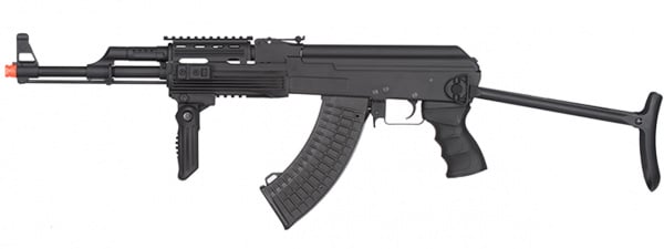 JG AK-47S Tactical Quad Rail AEG Rifle With Folding Grip ( Black )