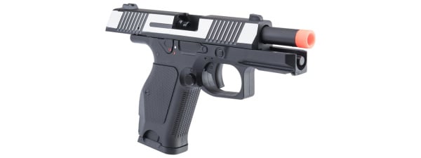 Kizuna Works KW-15K Gas Blowback Airsoft Pistol (Chrome/Black)