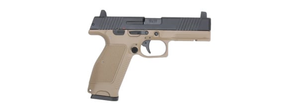 Kizuna Works MKW Full Sized Gas Blowback Airsoft Pistol (Tan/Black)