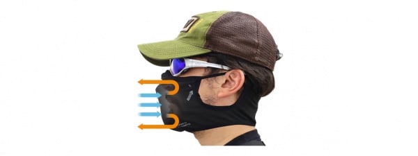 Laylax AeroFlex S-M Face Guard (Black)