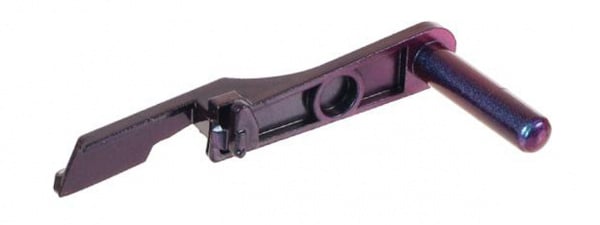 Laylax Zanshin Custom Slide Stop for Hi-Capa Airsoft Pistols (Murasaki Purple)