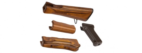 LCT Airsoft AK Series AEG Handguard And Stock Set ( Wood )