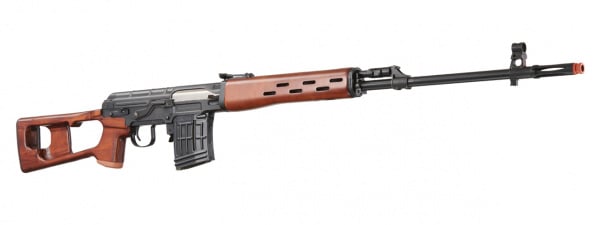 LCT SVD Dragunov Electric Airsoft Sniper Rifle (Real Wood)