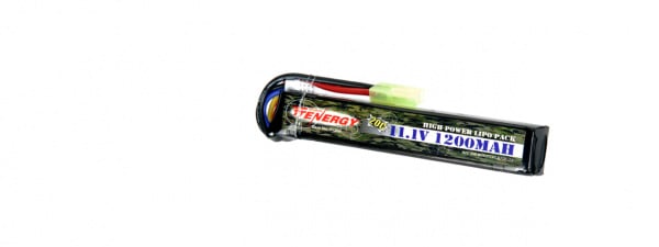 Tenergy LiPO 11.1v 1200mAh 20C Stick Battery Pack