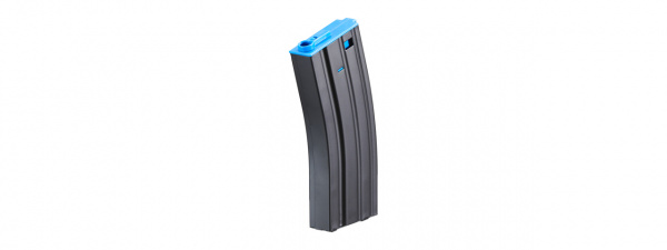 Lancer Tactical Metal Gen 2 120 Round Mid Capacity Airsoft Magazine for M4/M16 (Black & Blue)