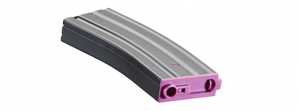 Lancer Tactical Metal Gen 2 300 Round High Capacity Airsoft Magazine for M4/M16 (Black & Purple)