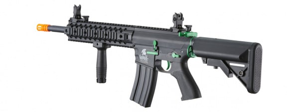 Lancer Tactical LT-12 RIS Gen 2 EVO M4 AEG Airsoft Rifle Core Series (Black & Green)