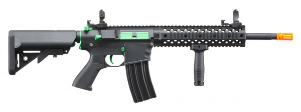 Lancer Tactical LT-12 RIS Gen 2 EVO M4 AEG Airsoft Rifle (Black/Green)