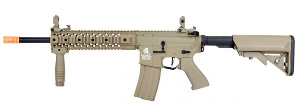 Lancer Tactical LT-12 Hybrid ETU & METAL RAILS Gen 2 M4 EVO Airsoft AEG Rifle ( Tan )