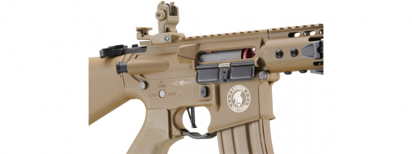 Lancer Tactical Proline 7" KeyMod Airsoft AEG Rifle w/ Stubby Stock (Tan)