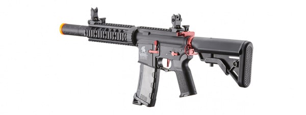 Lancer Tactical Gen 3 M4 Carbine SD AEG Airsoft Rifle (Red)