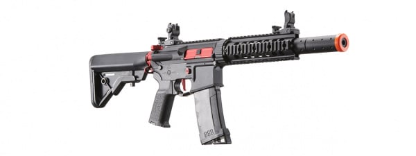 Lancer Tactical Gen 3 M4 Carbine SD AEG Airsoft Rifle (Red)