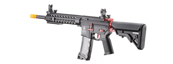 Lancer Tactical Gen 3 10" Keymod Airsoft M4 Carbine AEG Rifle (Red)