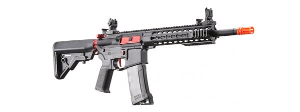 Lancer Tactical Gen 3 10" Keymod Airsoft M4 Carbine AEG Rifle (Red)