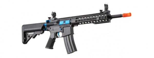 Lancer Tactical LT-19BAN-G2 Gen 2 10" Keymod M4 Carbine Airsoft AEG Rifle (Black / Blue)