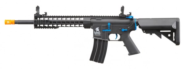 Lancer Tactical LT-19BAN-G2 Gen 2 10" Keymod M4 Carbine Airsoft AEG Rifle (Black / Blue)