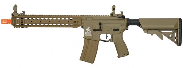 Lancer Tactical LT-24TA12-G2-E Hybrid ETU & METAL RAILS M4 Carbine AEG Airsoft Rifle ( Tan )