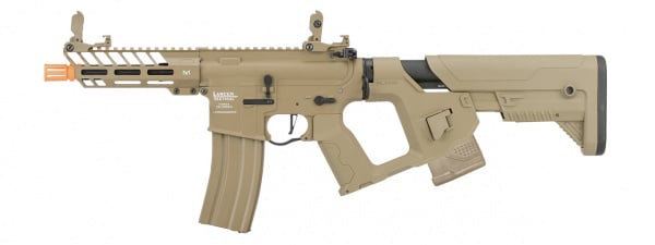 Lancer Tactical Enforcer Needletail ProLine ETC & Full Metal AEG Airsoft Rifle Low FPS ( Tan )