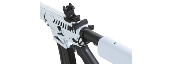 Lancer Tactical Low FPS Enforcer Needletail Skeleton M4 AEG Airsoft Rifle (White & Black)