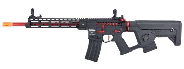 Lancer Tactical Enforcer Blackbird ProLine ETC & Full Metal AEG Rifle w/ Alpha Stock ( Black / Red / High FPS )