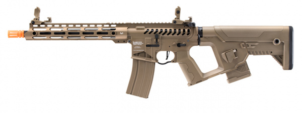 Lancer Tactical Enforcer Blackbird Skeleton ProLine ETC & Full Metal AEG Airsoft Rifle w/ Alpha Stock ( Tan / Low FPS )