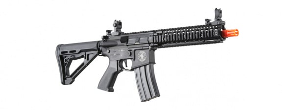 Lancer Tactical Proline ETU MK18 Full Metal Airsoft AEG Rifle w/ Delta Stock (Black)