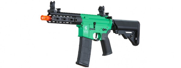 Lancer Tactical Gen 2 Hellion M-LOK 7" M4 AEG Airsoft Rifle Core Series (Green & Black)