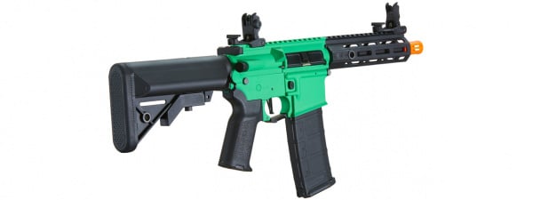 Lancer Tactical Gen 2 Hellion M-LOK 7" M4 AEG Airsoft Rifle Core Series (Green & Black)