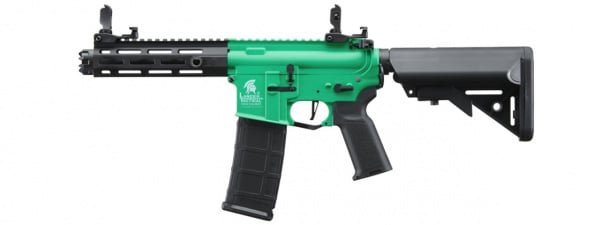 Lancer Tactical Gen 2 Hellion M-LOK 7" M4 AEG Airsoft Rifle Core Series (Green & Black)