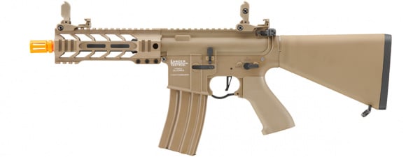 Lancer Tactical Proline 7" M-LOK Battle Hawk Airsoft M4 AEG w/ Stubby Stock (Tan)