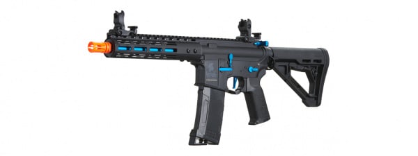 Lancer Tactical Gen 3 Archon 9" M-LOK M4 Airsoft Rifle w/ Delta Stock (Black & Blue)