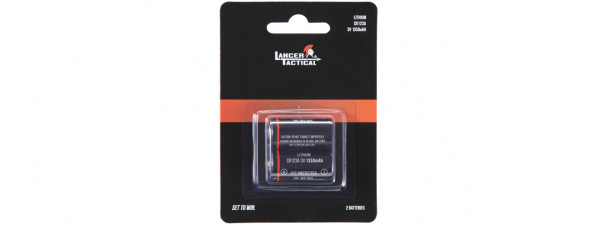 Lancer Tactical 3 Volts 1300mAh CR123A ( Pack of 2 )