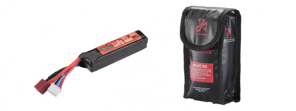 Lancer Tactical 11.1v 600mAh 20C LiPo Battery w/ Deans