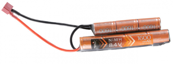 Lancer Tactical Airsoft NiMH 8.4v 1600mAh Nunchuck Battery (Deans Connector)