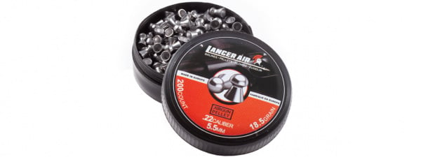 Lancer Tactical 200 Count 0.22 Caliber 18.5 Gram Air Gun Pellets ( 5.5mm Domed )