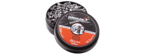 Lancer Tactical 250 Count .22 Caliber 14.3 Gram Air Gun Pellets ( 5.5mm Hollowpoint )