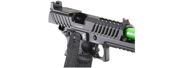 Lancer Tactical Knightshade Hi-Capa Gas Blowback Airsoft Pistol w/ Red Dot Mount (Green)