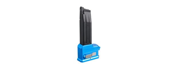 Lancer Tactical HPA M4 AEG Magazine Adaptor For Hi-Capa Airsoft Pistols (Blue)