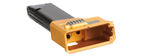 Lancer Tactical HPA M4 AEG Magazine Adaptor For AAP01 & Tandemkross Airsoft Pistols (Gold)