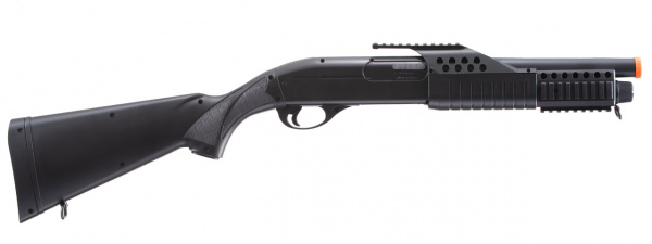 AGM Short Barrel Shell-Fed Pump Action Spring Shotgun (  Black )