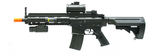 Double Eagle 614 LPEG Airsoft Rifle w/ Red Dot Sight ( Black )