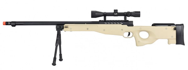 Well MB15 Bolt Action Airsoft Sniper Rifle With Scope And Bipod ( Option )