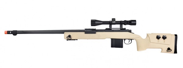 Well MB4416 M40A3 Bolt Action Airsoft Sniper Rifle w/ Scope ( Option )