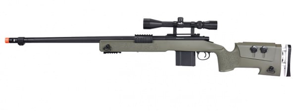 Well MB4417 M40A3 Bolt Action Airsoft Sniper Rifle w/ Scope ( Option )