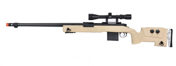 Well MB4417 M40A3 Bolt Action Airsoft Sniper Rifle w/ Scope ( Option )