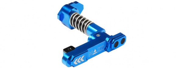 Maxx Model CNC Aluminum Advanced Magazine Release for M4/M16 Style B ( Blue )