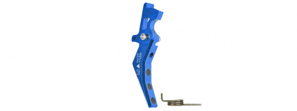 Maxx Model CNC Aluminum Advanced Speed Trigger for M4 / M16 Series Airsoft AEGs Style B (Blue)