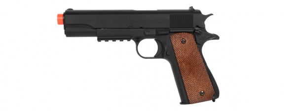 Well Airsoft M1911-A1 w/ Rail Frame (Black)