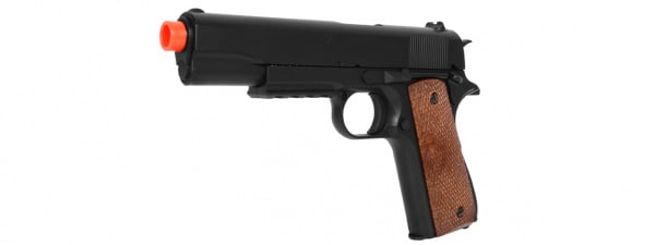 Well Airsoft M1911-A1 w/ Rail Frame (Black)