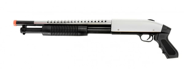 Lancer Tactical TacForce Sawed-Off Combat CQB Shotgun ( Chrome )